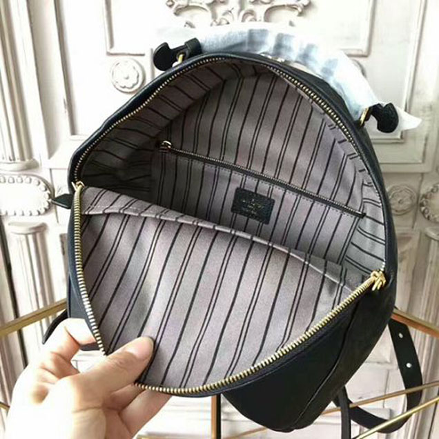 Рюкзак Louis Vuitton M44016 Sorbonne Backpack Monogram Empreinte Leather "Black" фото № 9