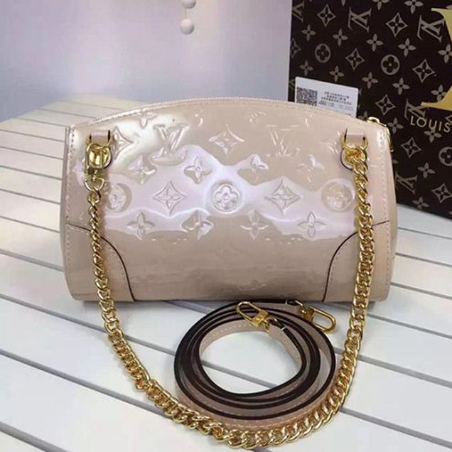 Сумка Louis Vuitton M50407 Santa Monica Clutch Crossbody Bag Monogram Vernis "Beige" фото № 2
