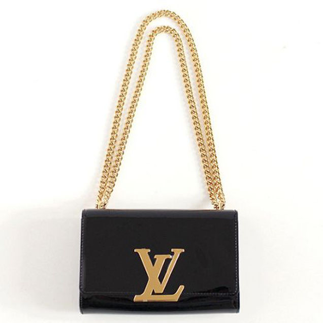 Сумка Louis Vuitton M50433 Chain Louise MM Crossbody Bag Monogram Vernis "Black" фото № 5