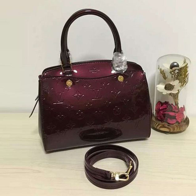 Сумка Louis Vuitton M50601 Brea PM Tote Bag Monogram Vernis "Chocolate" фото № 2