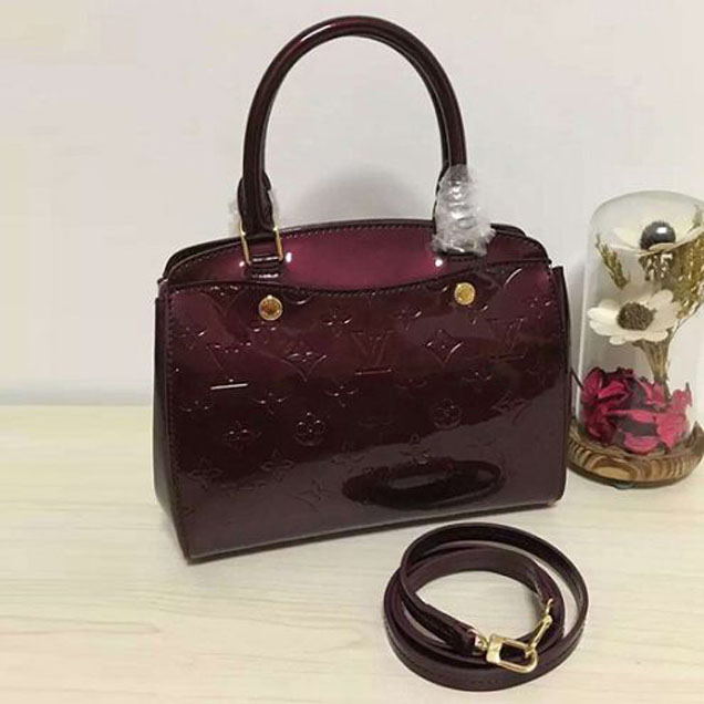 Сумка Louis Vuitton M50601 Brea PM Tote Bag Monogram Vernis "Chocolate" фото № 3