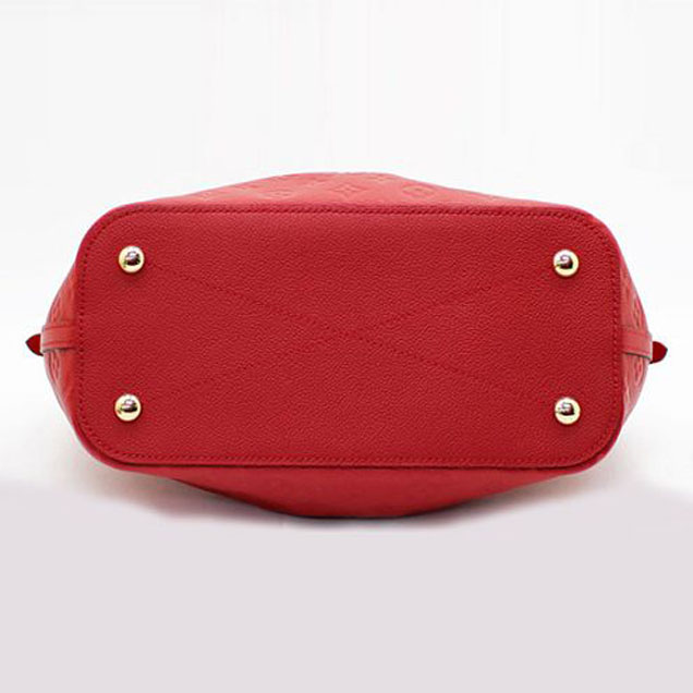 Сумка Louis Vuitton M50641 Mazarine MM Tote Bag Monogram Empreinte Leather "Red" фото № 6