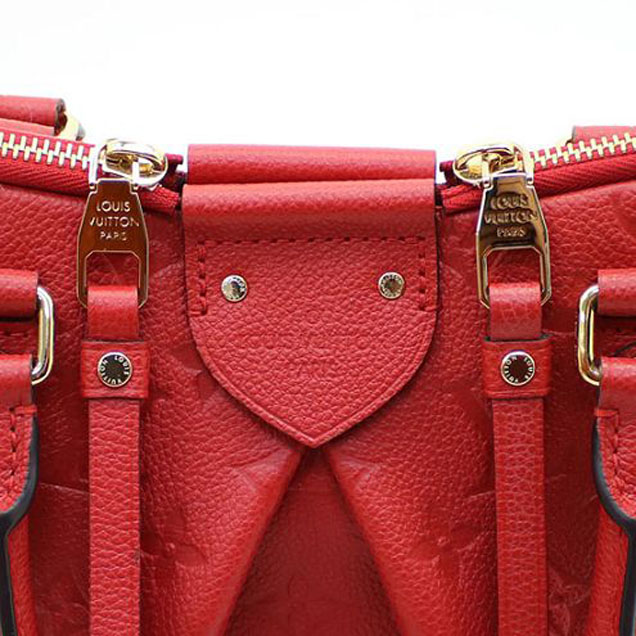 Сумка Louis Vuitton M50641 Mazarine MM Tote Bag Monogram Empreinte Leather "Red" фото № 7