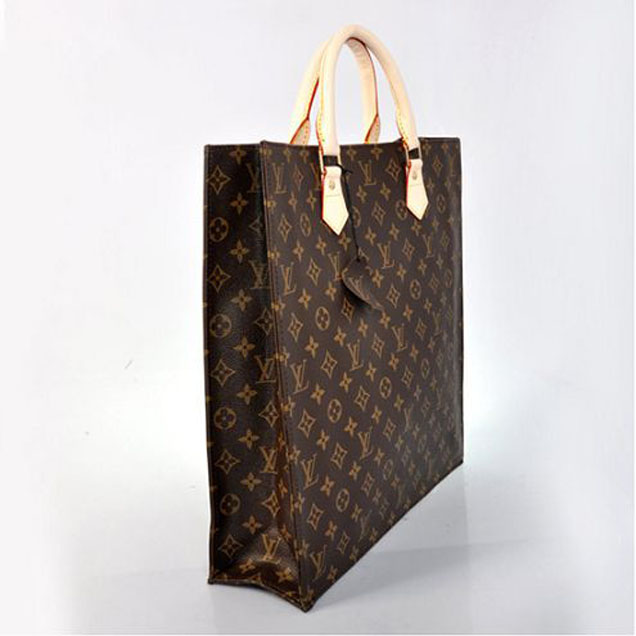 Сумка Louis Vuitton M51140 Sac Plat Tote Bag Monogram Canvas "Brown" фото № 3