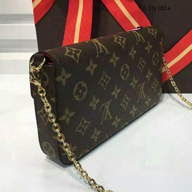 Сумка Louis Vuitton M62145 Pochette Felicie Crossbody Bag Monogram Canvas "Brown" фото № 4