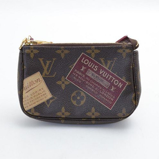 Сумка Louis Vuitton M63798 Pochette Accessoires Stamp Monogram Canvas "Brown" фото № 2