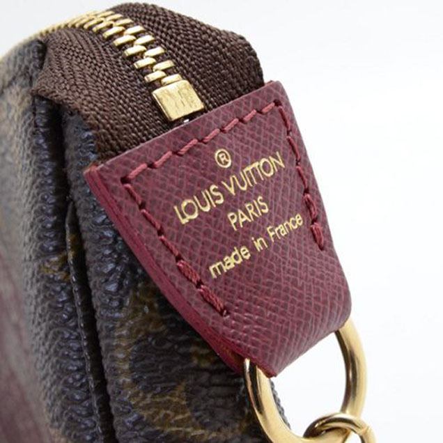 Сумка Louis Vuitton M63798 Pochette Accessoires Stamp Monogram Canvas "Brown" фото № 9