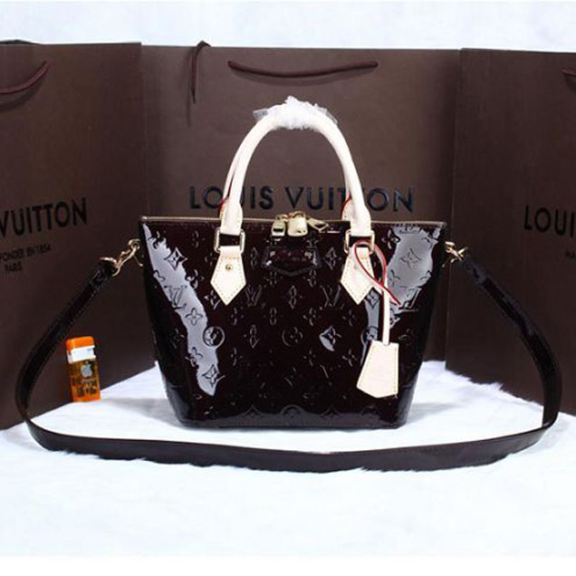 Сумка Louis Vuitton M90168 Montebello PM Tote Bag Monogram Vernis "Chocolate" фото № 2