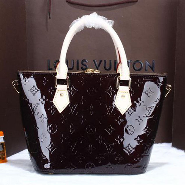 Сумка Louis Vuitton M90168 Montebello PM Tote Bag Monogram Vernis "Chocolate" фото № 4