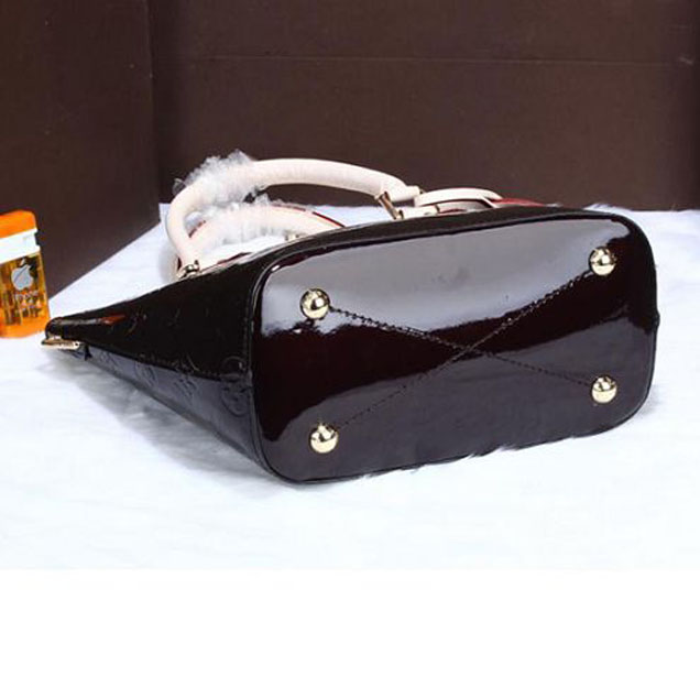 Сумка Louis Vuitton M90168 Montebello PM Tote Bag Monogram Vernis "Chocolate" фото № 5