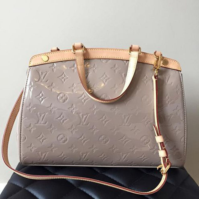Сумка Louis Vuitton M90181 Brea MM Tote Bag Monogram Vernis "Beige" фото № 3