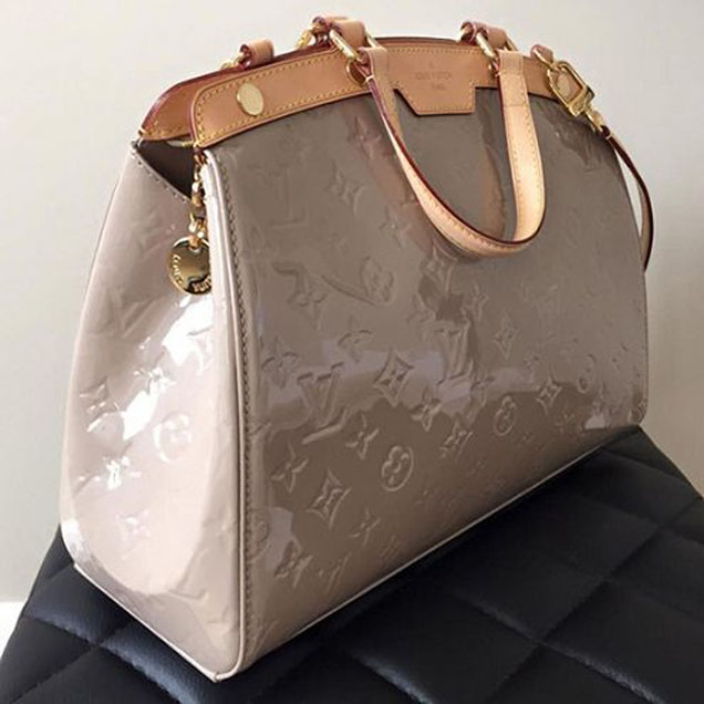 Сумка Louis Vuitton M90181 Brea MM Tote Bag Monogram Vernis "Beige" фото № 4