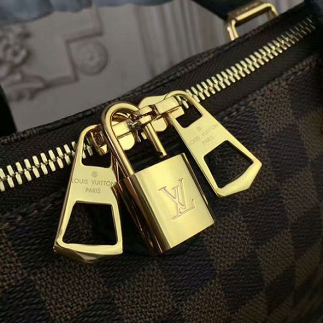 Сумка Louis Vuitton N41014 Hyde Park Shoulder Bag Damier Ebene Canvas "Brown" фото № 7