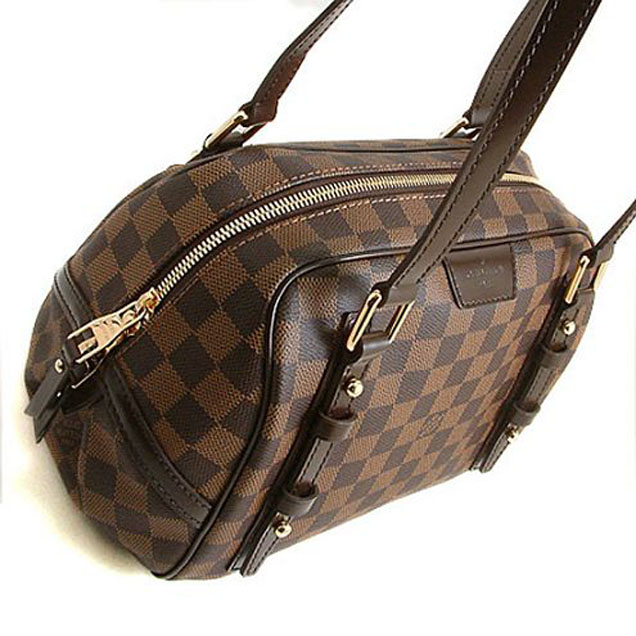 Сумка Louis Vuitton N41157 Rivington PM Shoulder Bag Damier Ebene Canvas "Brown" фото № 4
