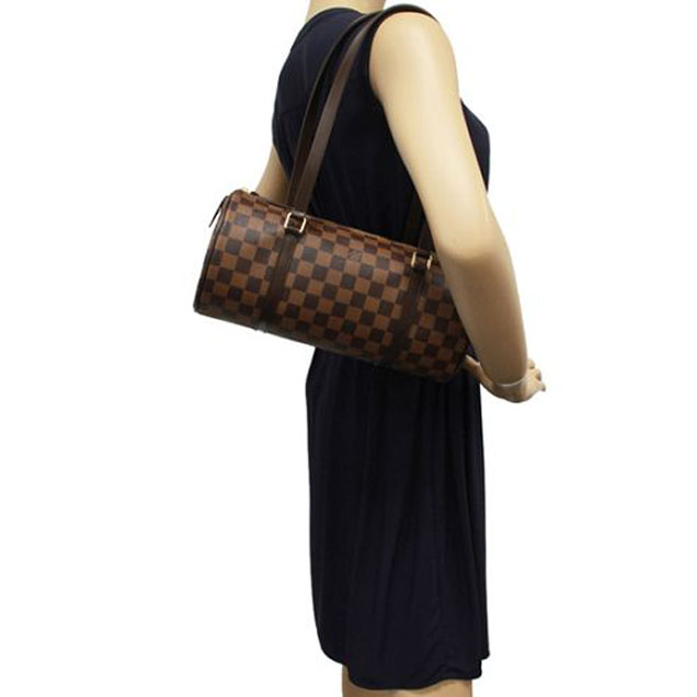 Сумка Louis Vuitton N41210 Papillon NM Shoulder Bag Damier Ebene Canvas "Brown" фото № 8