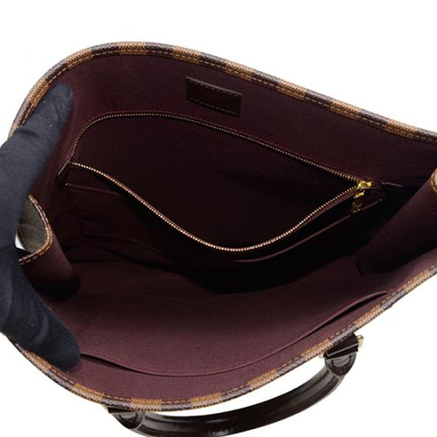 Сумка Louis Vuitton N41225 Sac Plat NM Tote Bag Damier Ebene Canvas "Brown" фото № 6