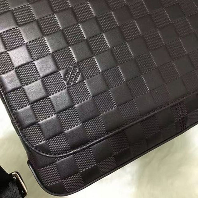 Сумка Louis Vuitton N41286 District PM Messenger Bag Damier Infini Leather "Black" фото № 6