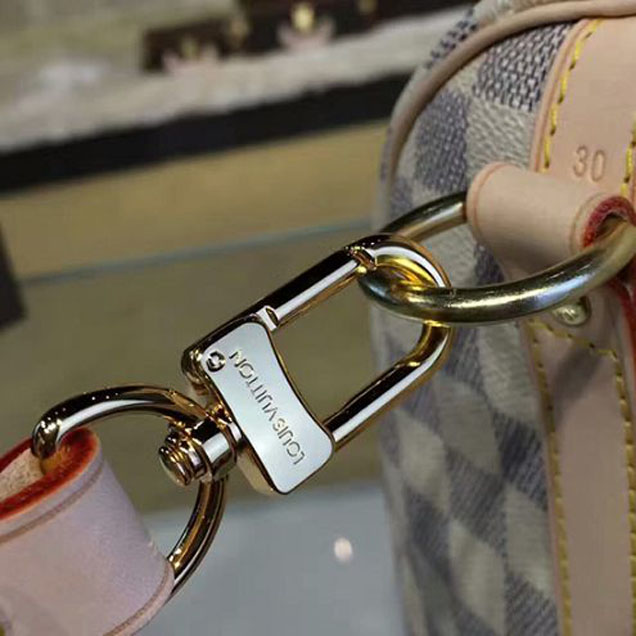 Сумка Louis Vuitton N41373 Speedy Bandouliere 30 Tote Bag Damier Azur Canvas "White" фото № 7