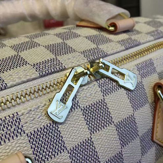 Сумка Louis Vuitton N41373 Speedy Bandouliere 30 Tote Bag Damier Azur Canvas "White" фото № 8