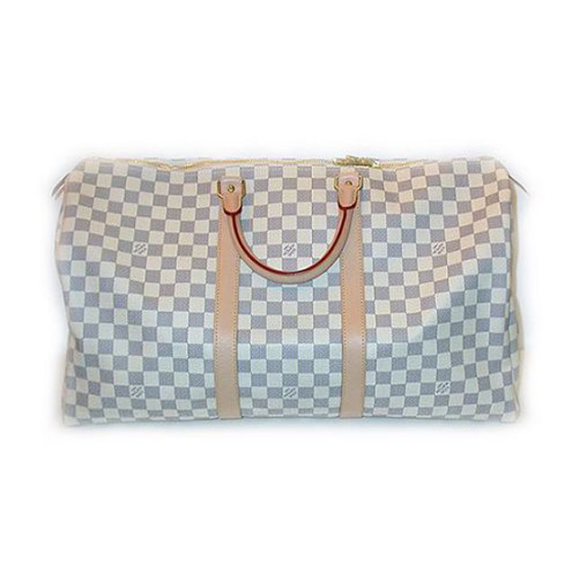 Сумка Louis Vuitton N41430 Keepall 50 Duffel Bag Damier Azur Canvas "White" фото № 2