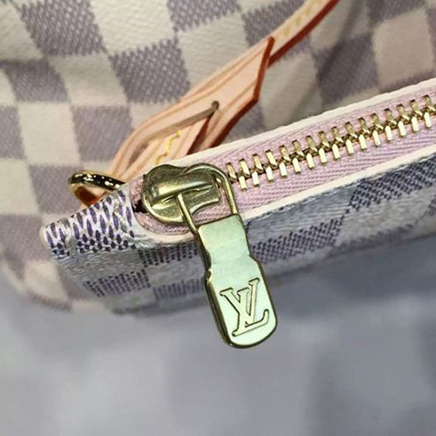 Сумка Louis Vuitton N41605 Neverfull MM Shoulder Bag Damier Azur Canvas "White" фото № 10