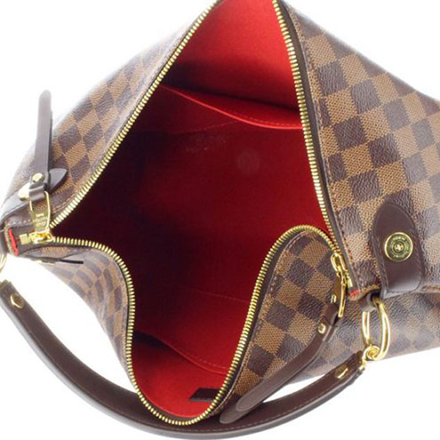 Сумка Louis Vuitton N41861 Duomo Hobo Bag Damier Ebene Canvas "Brown" фото № 6