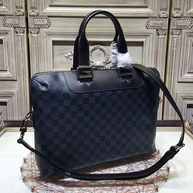 Портфель Louis Vuitton N42241 Porte-Documents Jour Briefcase Damier Cobalt Canvas "Navy Blue" фото № 2