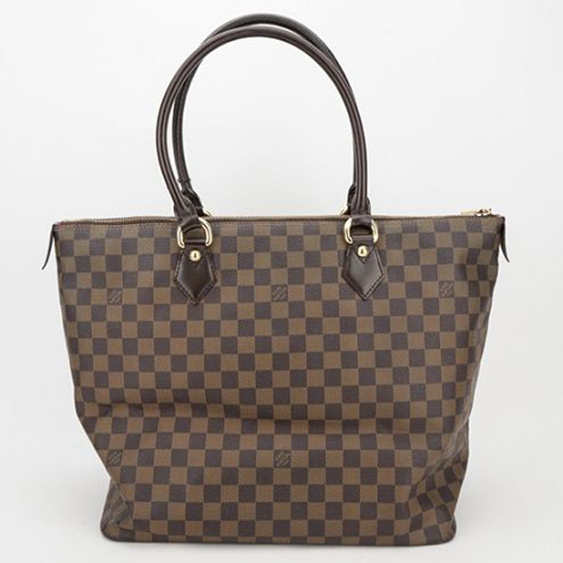 Сумка Louis Vuitton N51188 Saleya MM Tote Bag Damier Ebene Canvas "Brown" фото № 2