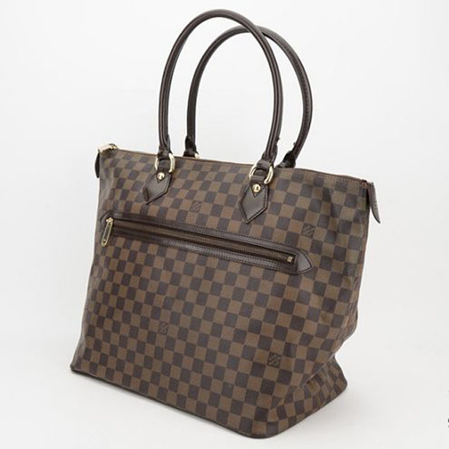 Сумка Louis Vuitton N51188 Saleya MM Tote Bag Damier Ebene Canvas "Brown" фото № 4