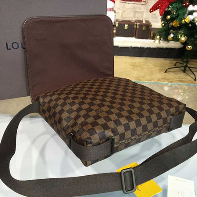 Сумка Louis Vuitton N51211 Brooklyn MM Messenger Bag Damier Ebene Canvas "Brown" фото № 8