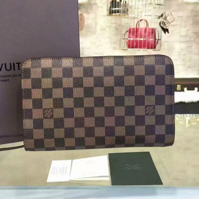 Клатч Louis Vuitton N51993 Saint Louis Clutch Damier Ebene Canvas "Brown" фото № 3