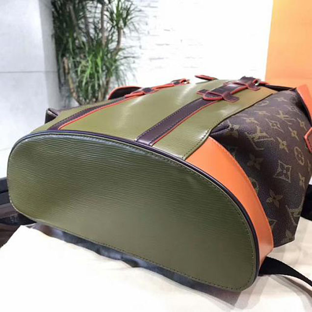 Рюкзак Louis Vuitton M53425 Christopher PM Backpack Epi Leather "Green" фото № 6