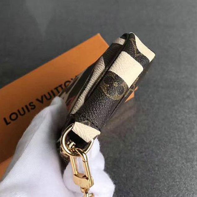 Сумка Louis Vuitton Mini Pochette Accessoires M67701 Monogram Canvas "Brown" фото № 5