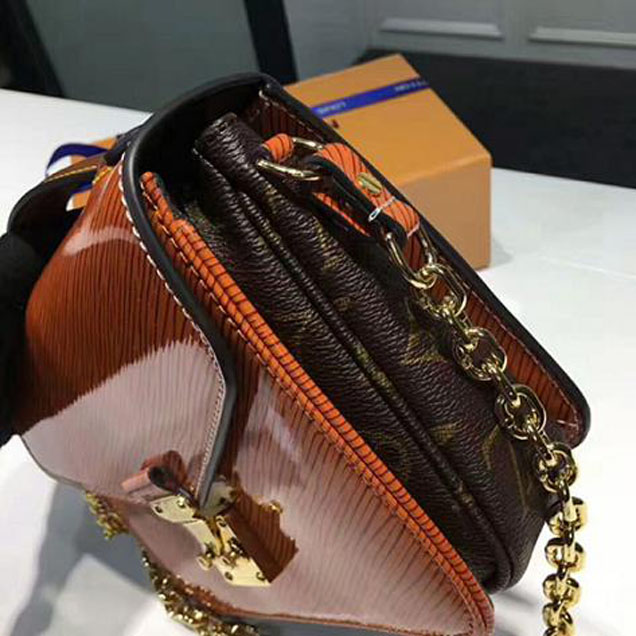 Сумка Louis Vuitton Pochette Metic Mini M54991 Epi Leather "Brown" фото № 7