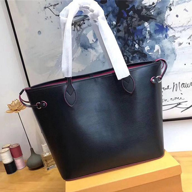 Сумка Louis Vuitton Neverfull MM M54185 Epi Leather "Black" фото № 2