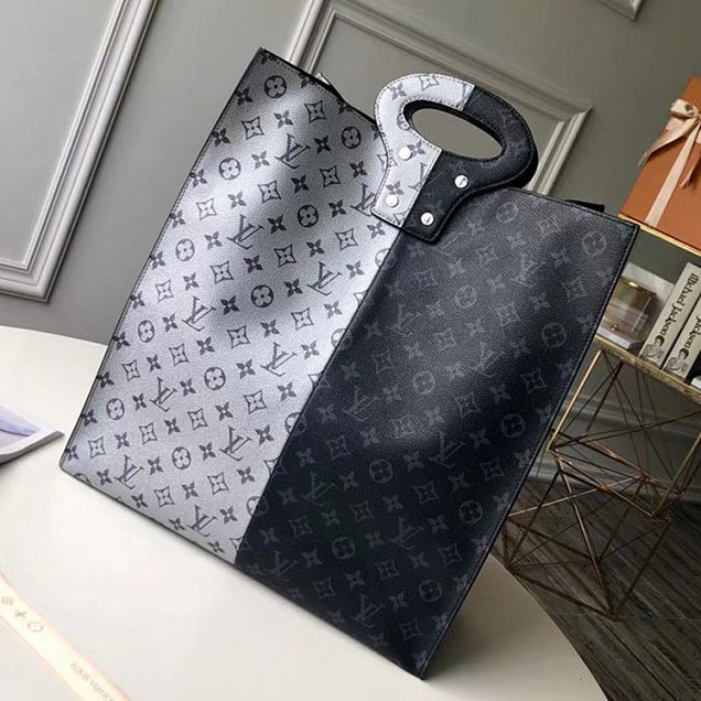 Сумка Louis Vuitton Monogram Eclipse Canvas Tote M43816 "Black" фото № 2