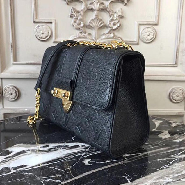 Сумка Louis Vuitton Monogram Empreinte Leather Saint Sulpice BB M44242 "Black" фото № 3