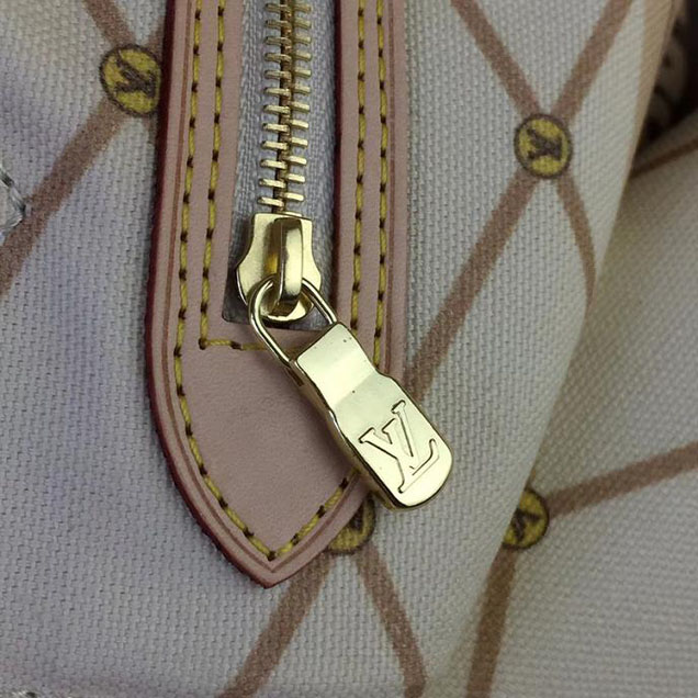 Сумка Louis Vuitton Damier Azur Canvas Neverfull MM N41065 "White" фото № 8