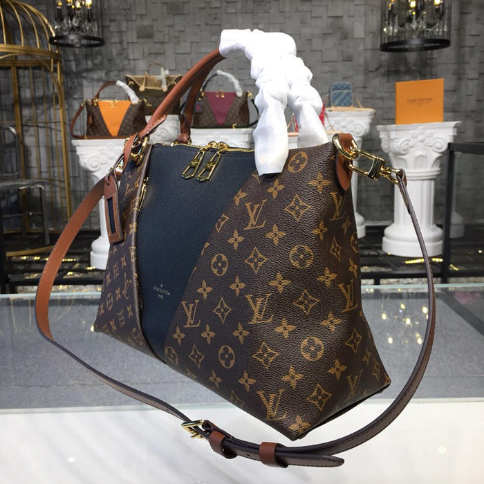 Сумка Louis Vuitton V Tote MM M43948 Monogram Canvas Black "Brown" фото № 3