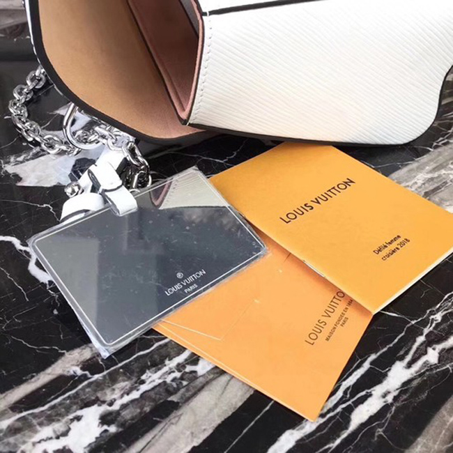 Сумка Louis Vuitton M51878 Twist MM Epi Leather "White" фото № 8