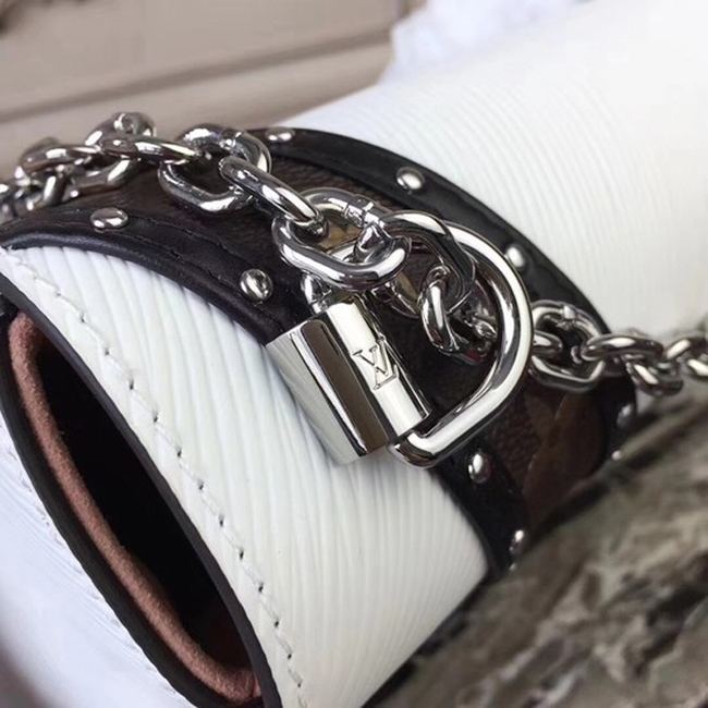Сумка Louis Vuitton M51878 Twist MM Epi Leather "White" фото № 7