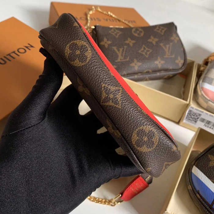 Сумка Louis Vuitton Mini Pochette Accessoires M63830 Monogram Canvas "Brown" фото № 6