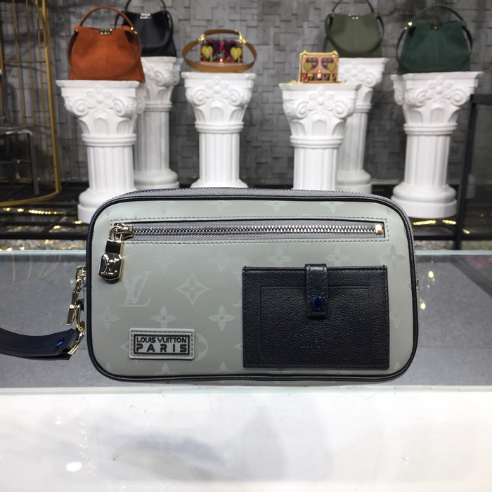 Клатч Louis Vuitton Alpha Clutch M44171 Monogram Canvas "Gray" фото № 2