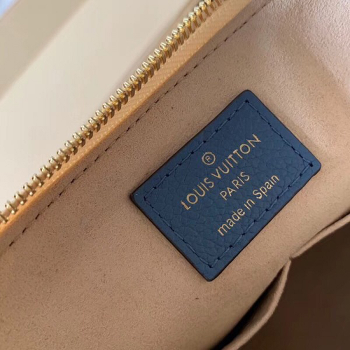 Сумка Louis Vuitton V Tote BB M44419 Monogram Empreinte Leather Bleu Jean "Blue" фото № 8