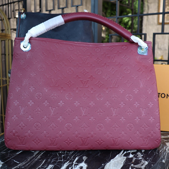 Сумка Louis Vuitton Artsy MM M43257 Monogram Empreinte Leather "Red" фото № 4