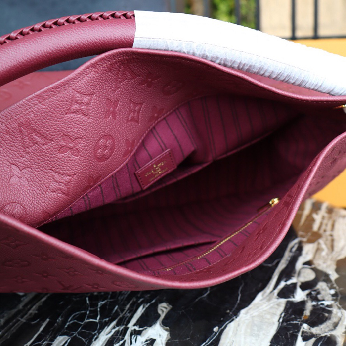 Сумка Louis Vuitton Artsy MM M43257 Monogram Empreinte Leather "Red" фото № 8