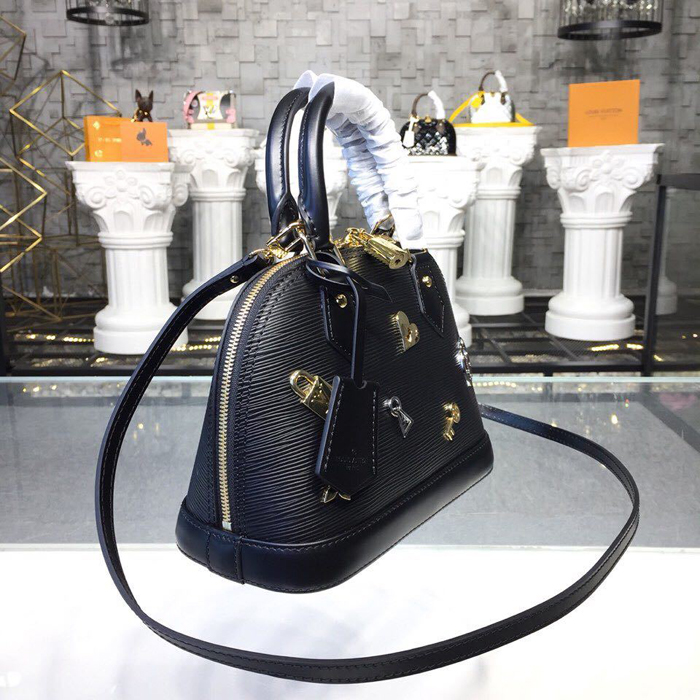 Сумка Louis Vuitton Alma BB M52884 Epi Leather "Black" фото № 3