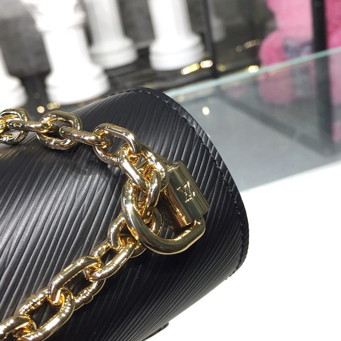Сумка Louis Vuitton Twist MM M52891 Epi Leather "Black" фото № 7