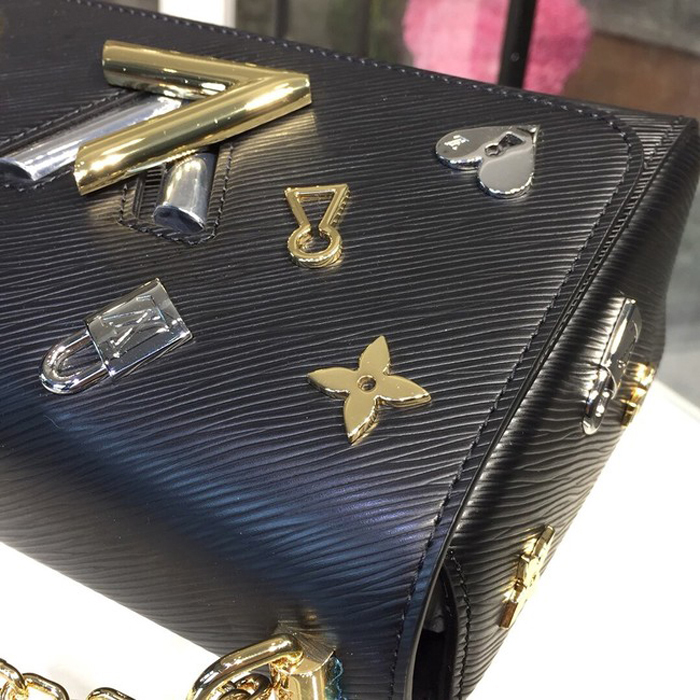 Сумка Louis Vuitton Twist MM M52891 Epi Leather "Black" фото № 6