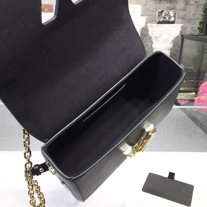 Сумка Louis Vuitton Twist MM M52891 Epi Leather "Black" фото № 9